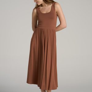 Jersey Tank Dress with Pockets for Tall Women
