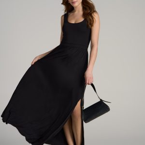 Jersey Tank Maxi Dress with Pockets for Tall Women
