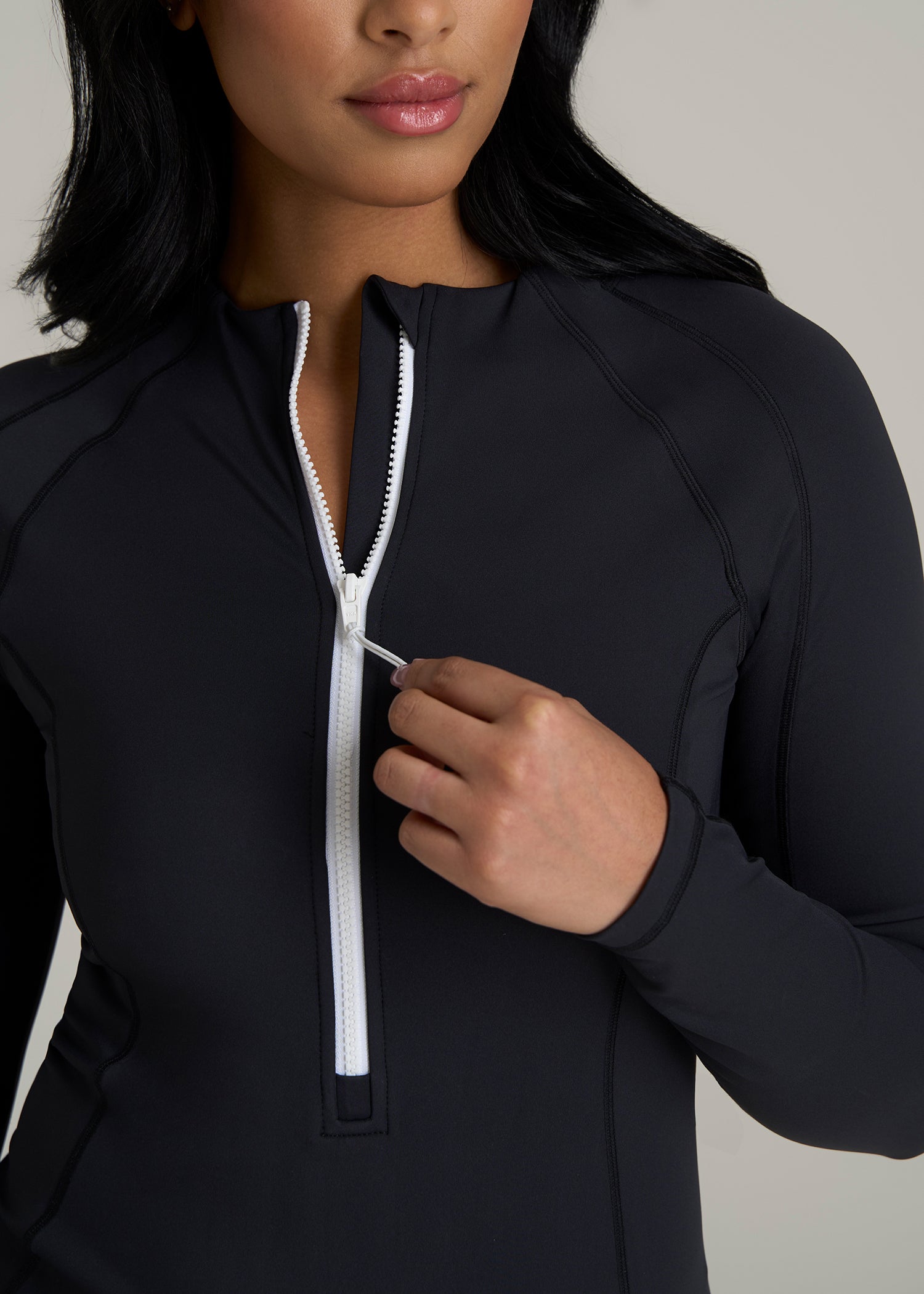 Long Sleeve UPF 50 One Piece Swimsuit for Tall Women - Image 3