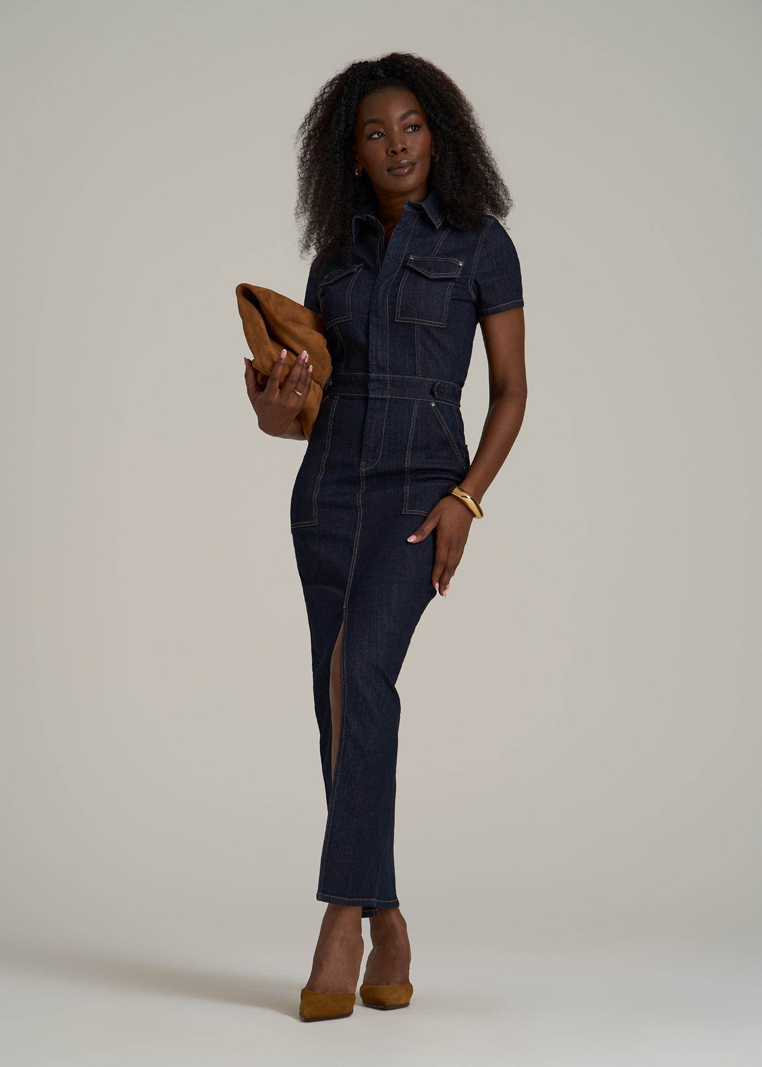 Maxi Denim Dress for Tall Women - Image 7