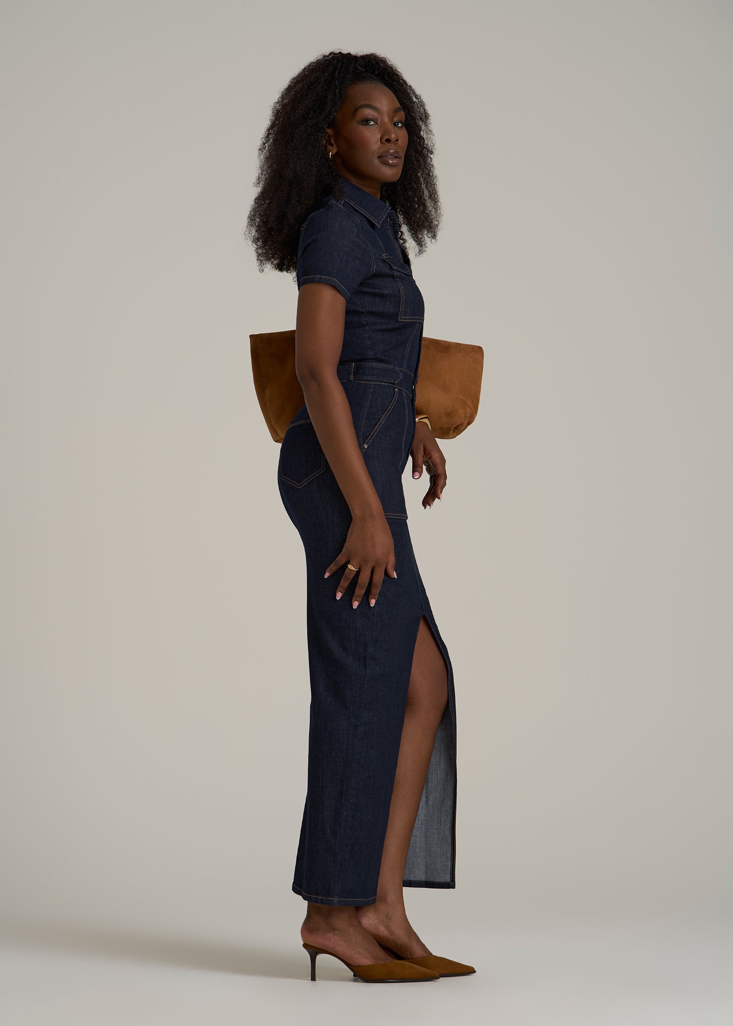 Maxi Denim Dress for Tall Women - Image 4
