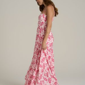 Strappy Tiered Maxi Dress for Tall Women